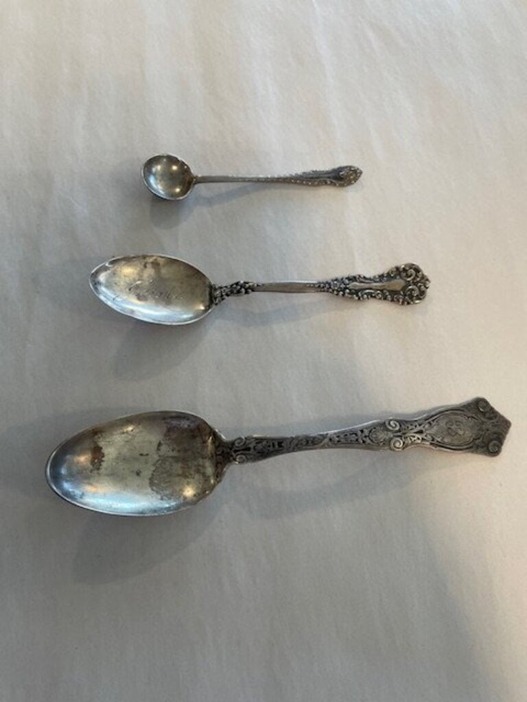 Gorham Wallace &Towle Sterling Silver Spoons-Set of 3