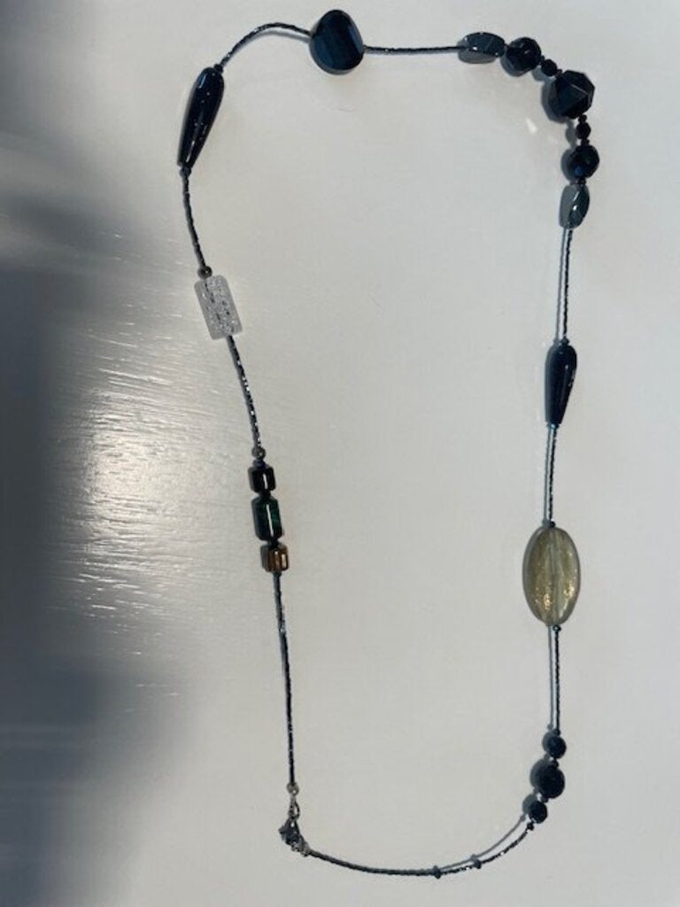 Artisan Mixed-Media Beaded Necklace