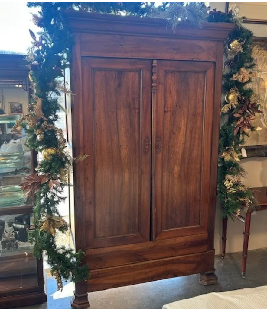 Antique French Armoire- 47X19.5X83-AS IS