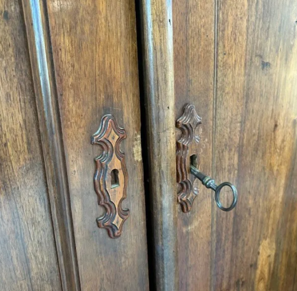 Antique French Armoire- 47X19.5X83-AS IS