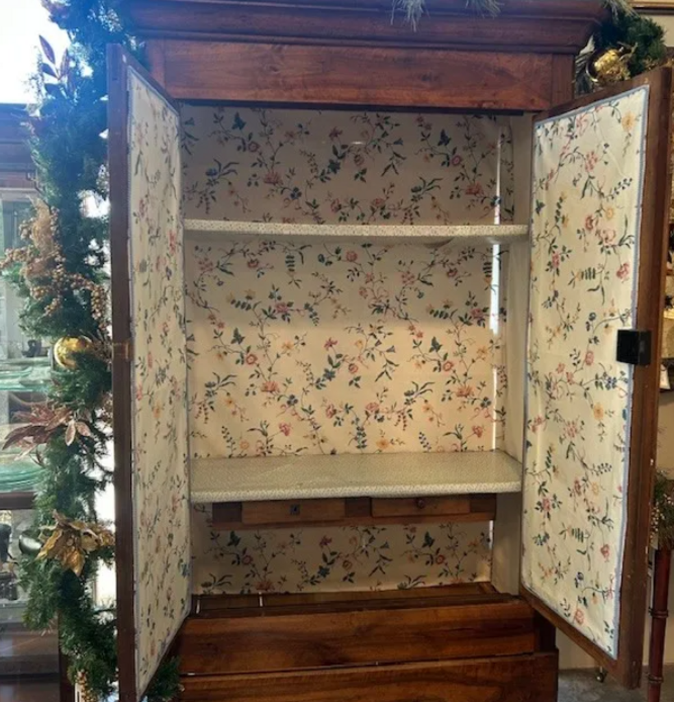 Antique French Armoire- 47X19.5X83-AS IS