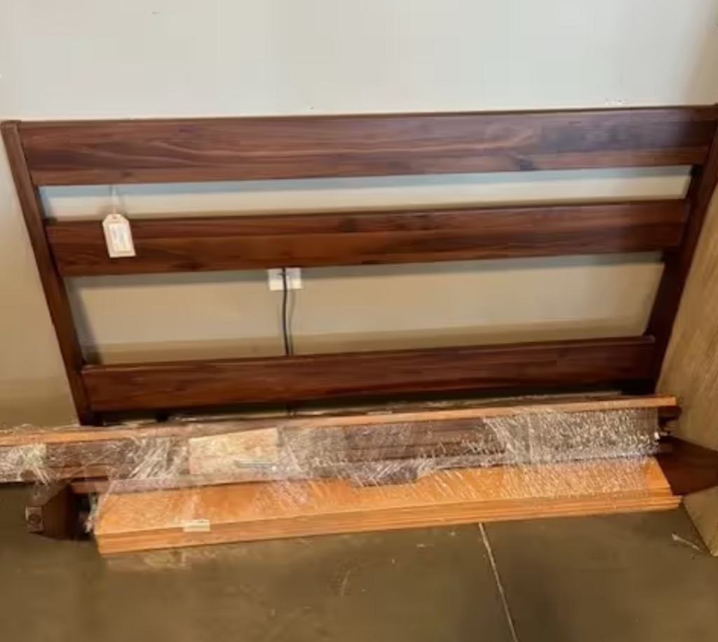 Crate & Barrel Slatted Full Bed- Complete