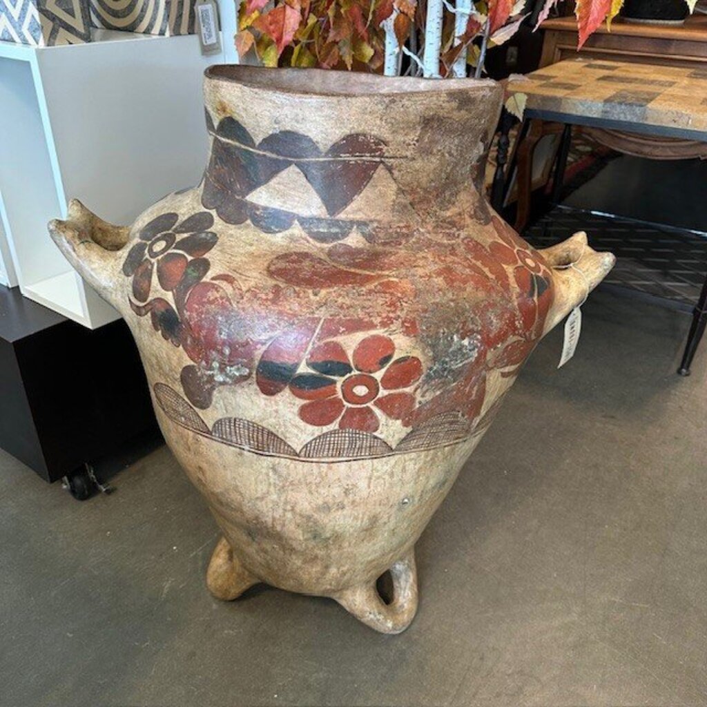 Antique Guerrero Paint Clay Water Vessel