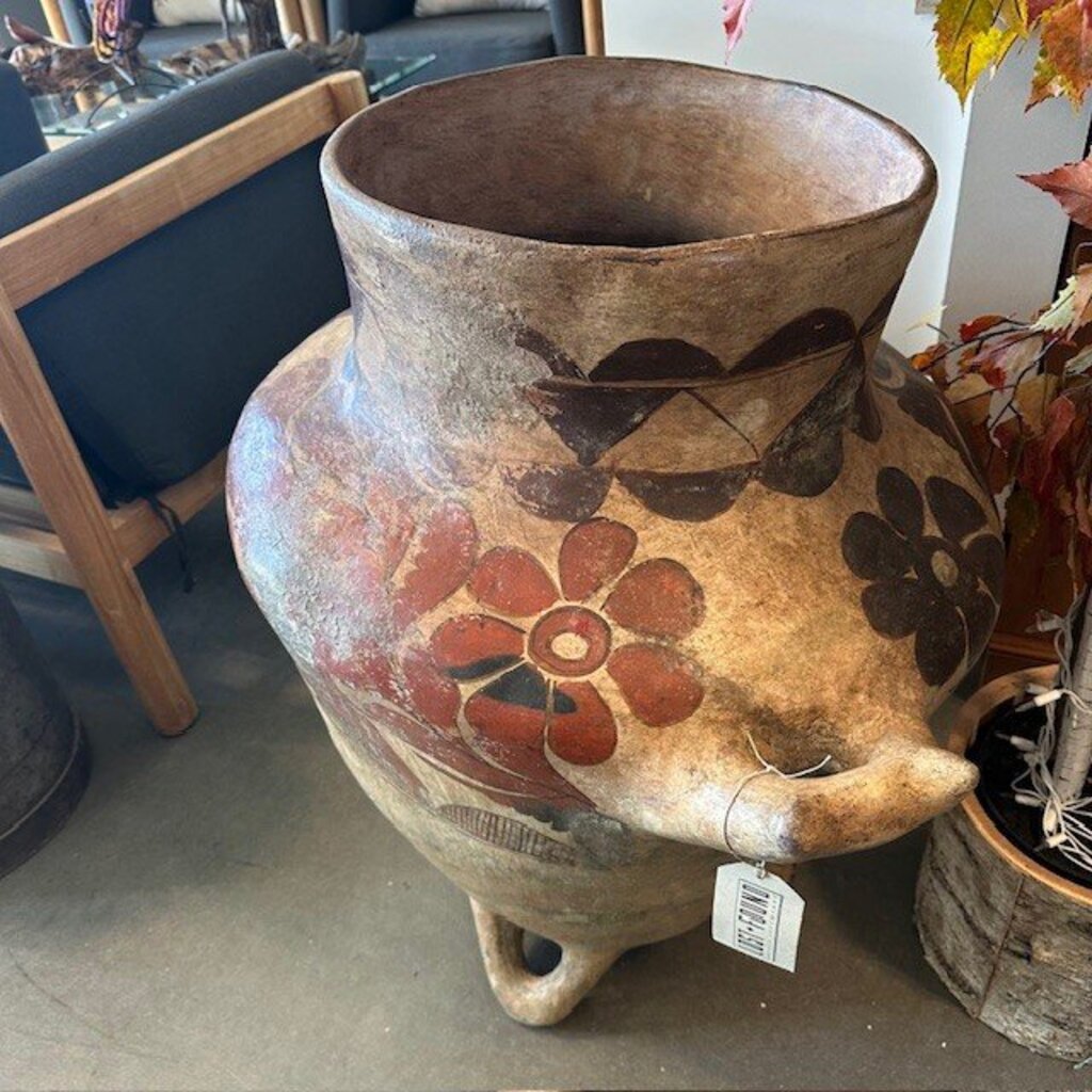 Antique Guerrero Paint Clay Water Vessel
