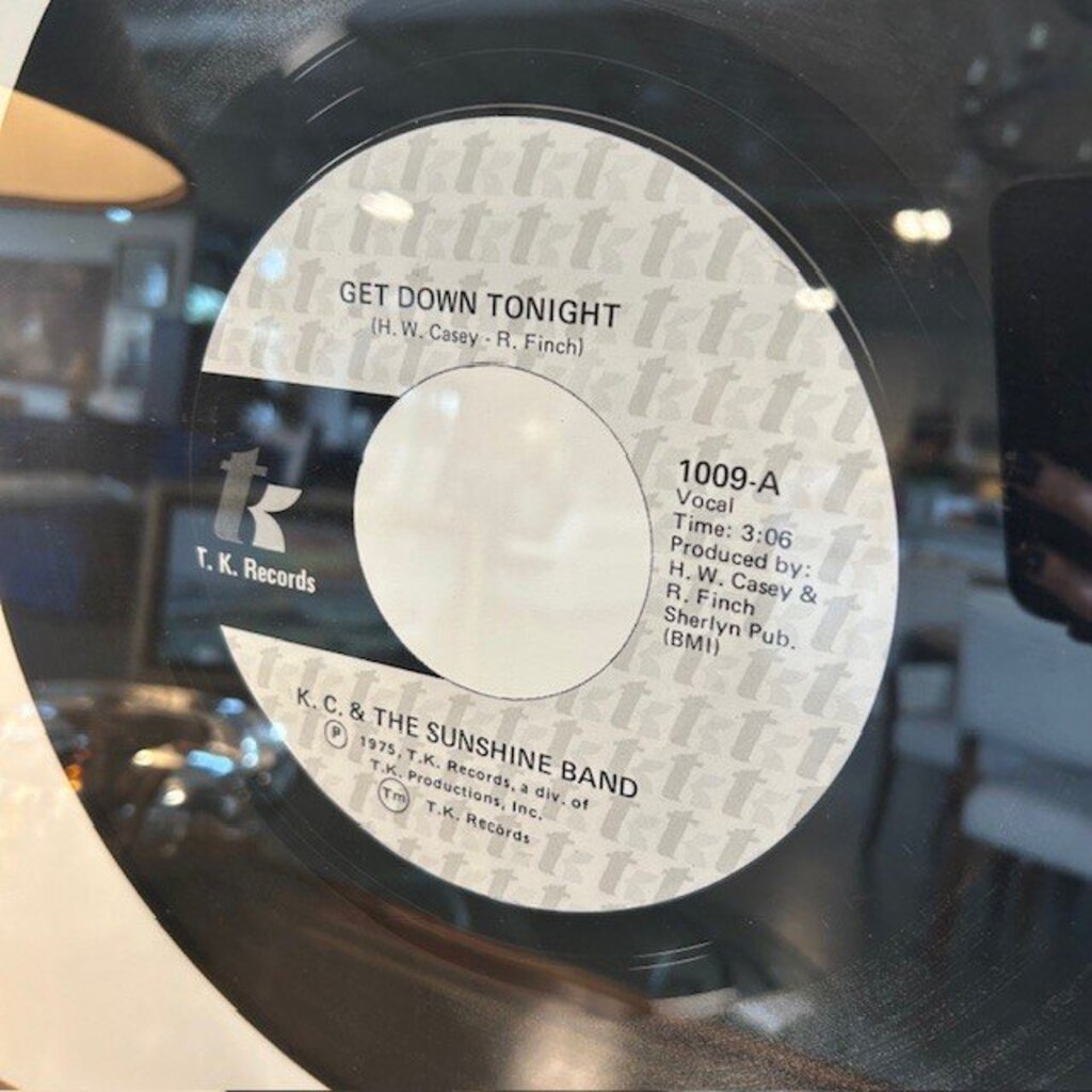 K.C. & The Sunshine Band Signed Record Print