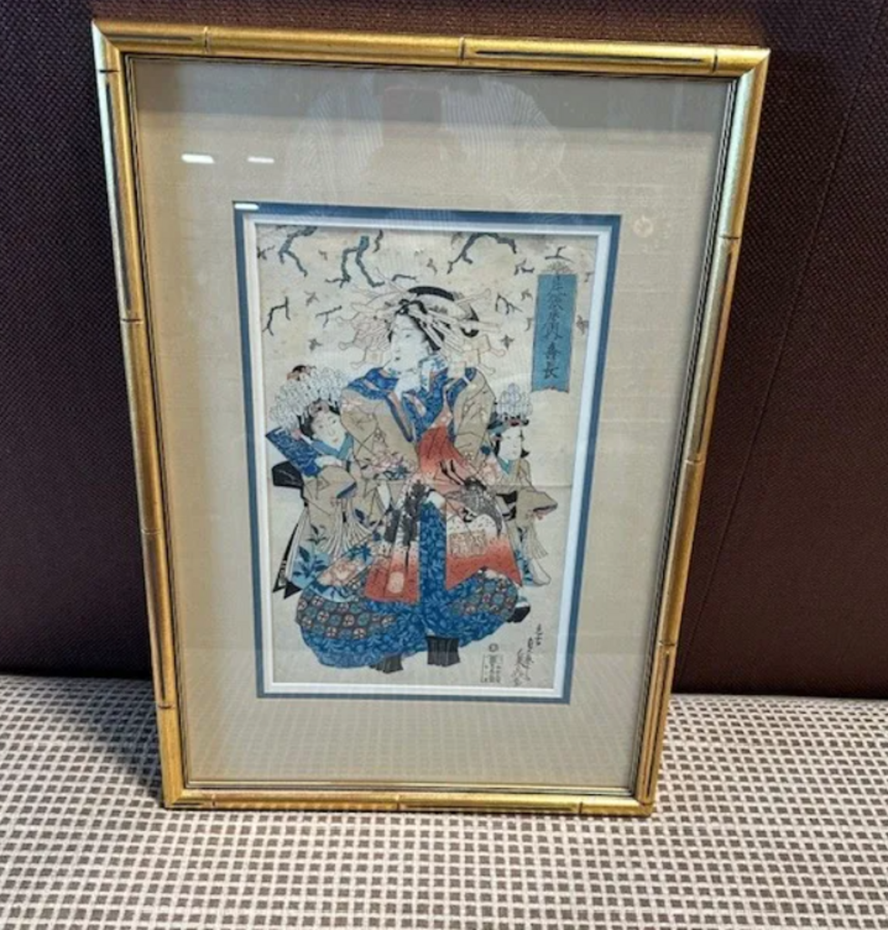 Antique Asian Print by Sencho