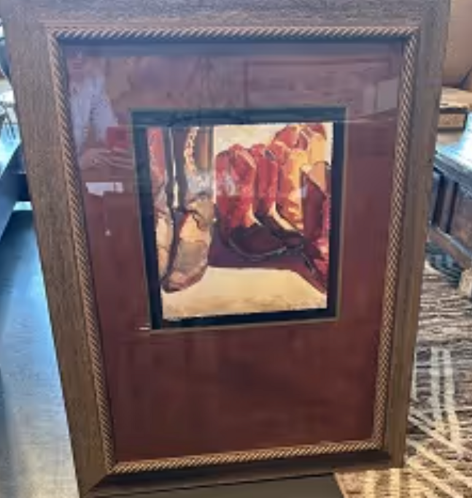 Kathleen Lack "Boots II" Signed Art