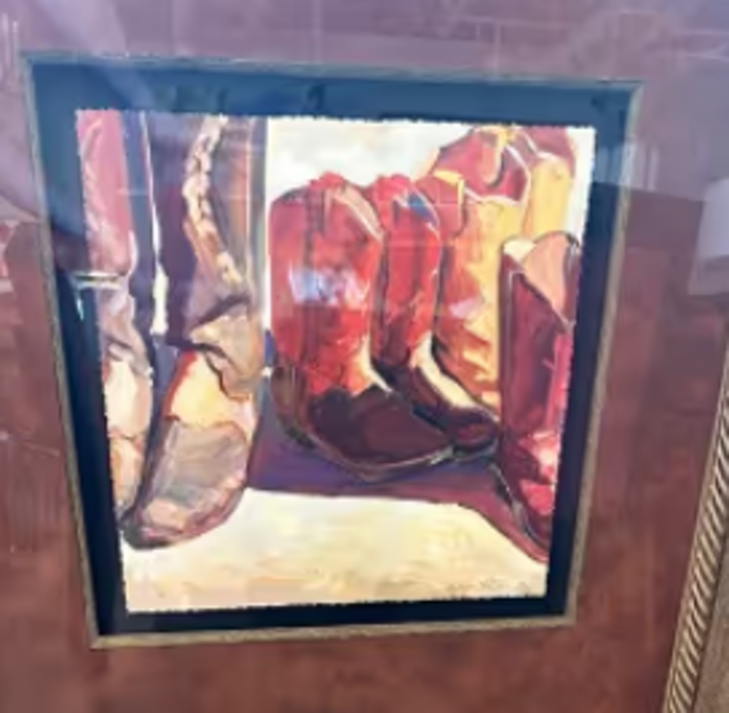 Kathleen Lack "Boots II" Signed Art