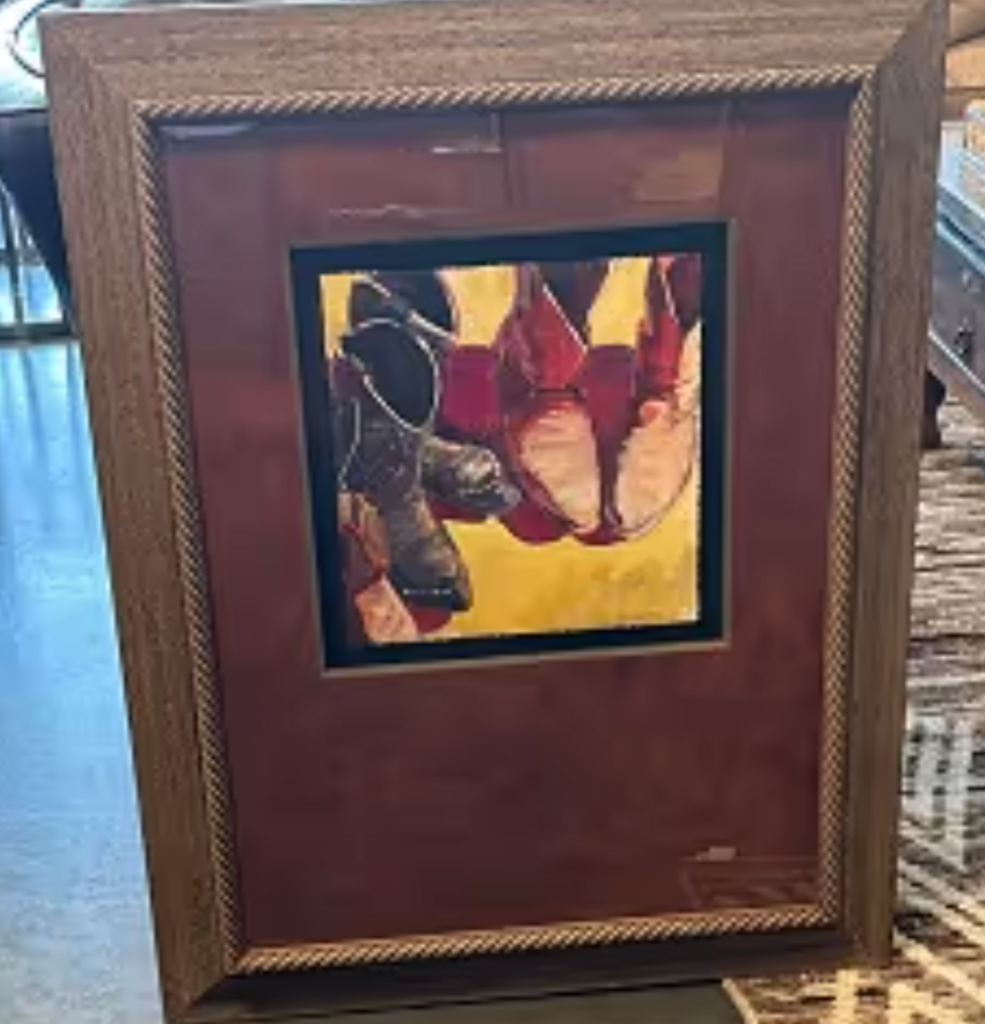 Kathleen Lack "Boots I" Signed Art