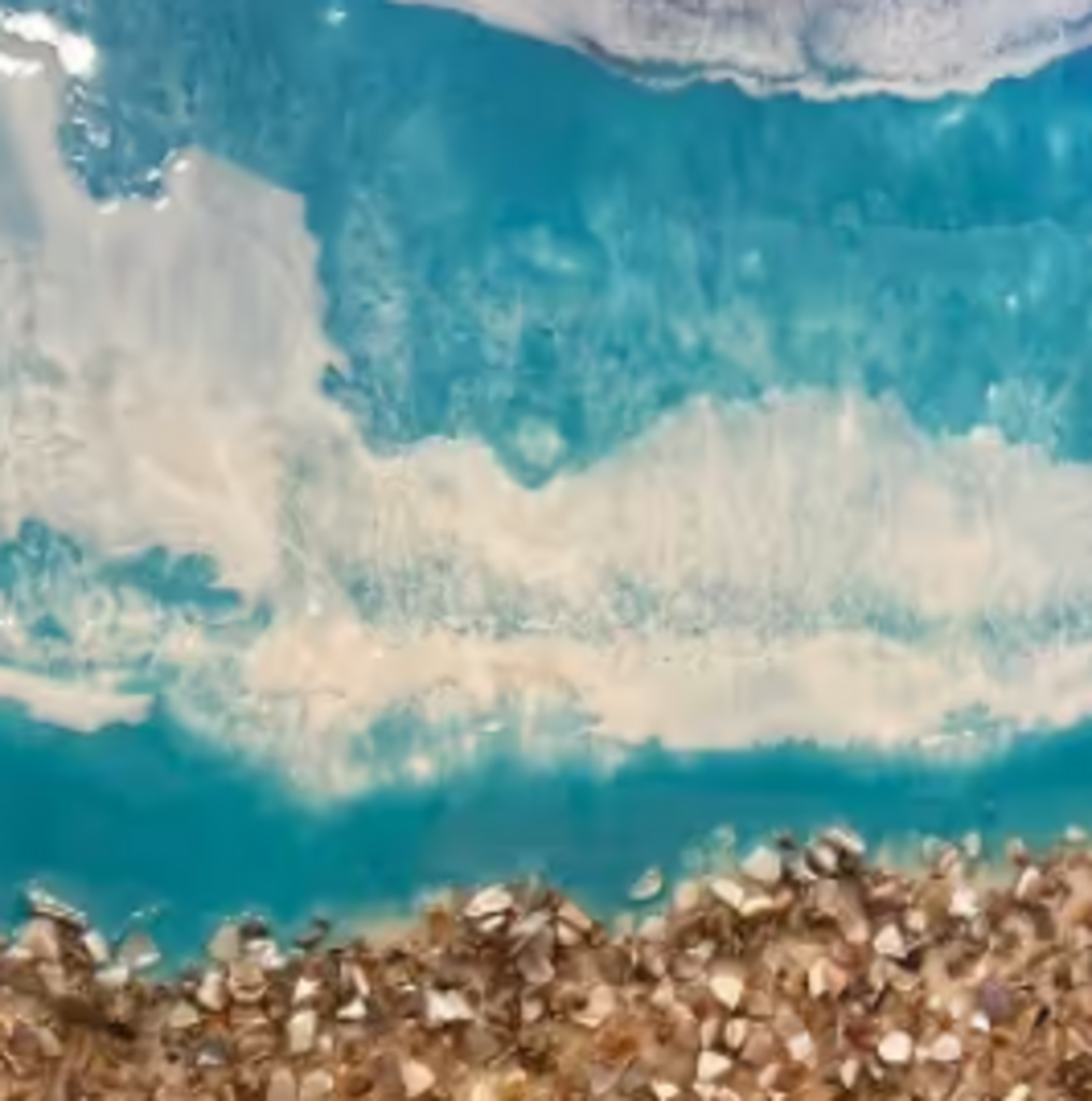 Beach Abstract Art by John Ravenda