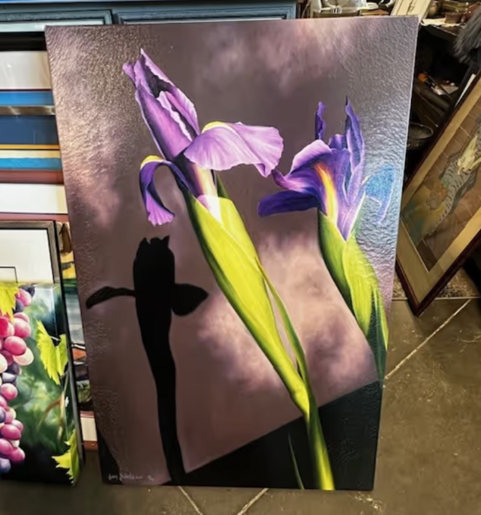 Jenny Stewart Giclee Print on Canvas- Iris- 26X40.5