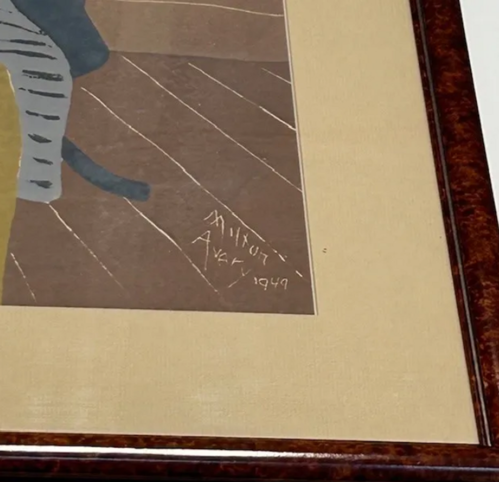 Milton Avery Serigraph: "Mother and Child" 1949