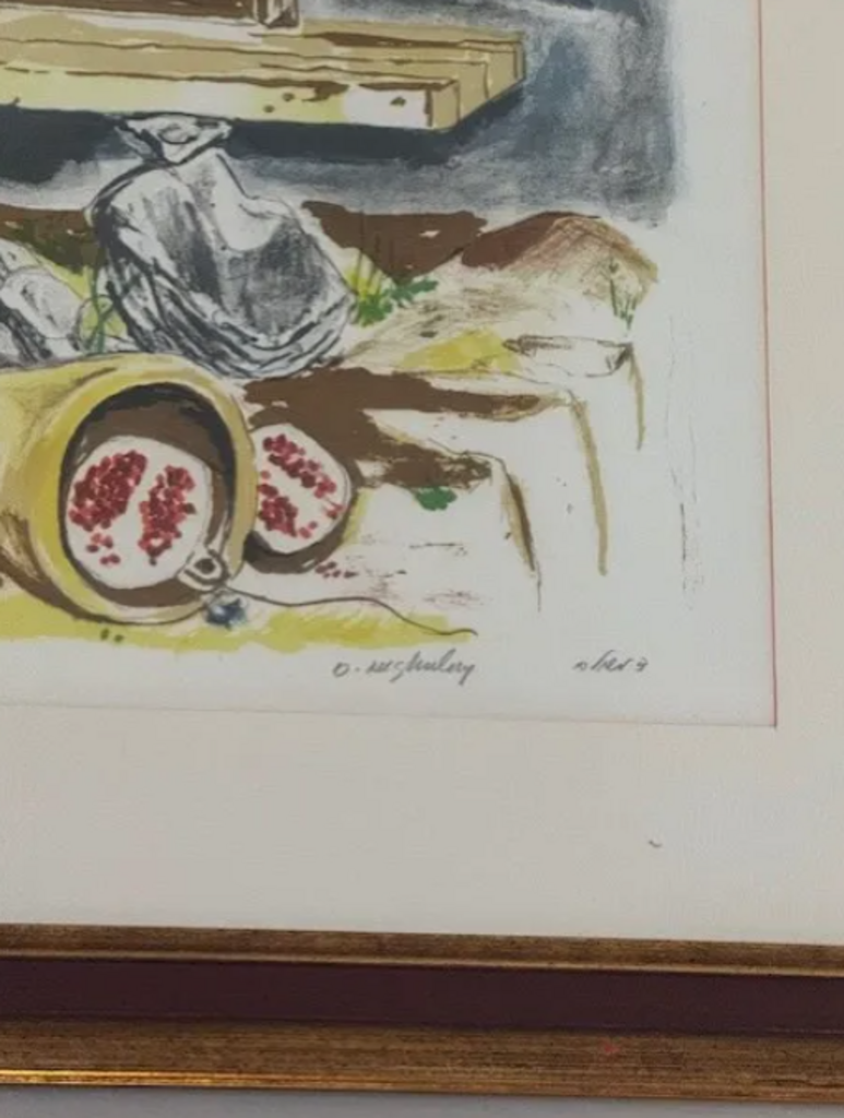 Fiddler & the Fish Signed Art by David Meshulam