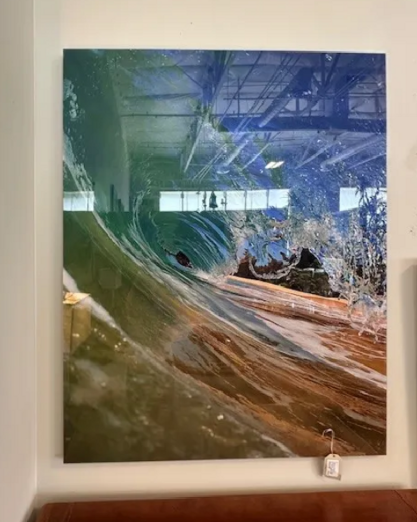 "Making Wave 4" Photography On Glass By Christopher Egan