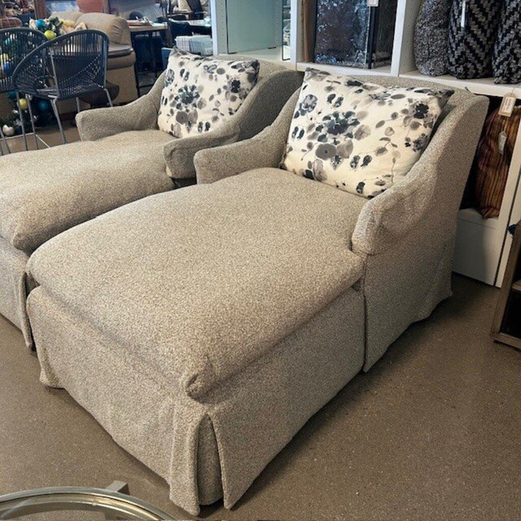 Lee Industries Boucle Down Chaise Lounge-61L