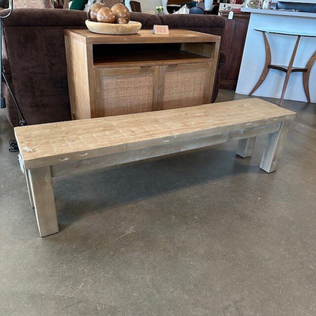 RH Salvaged Wood Bench - 68X15X18H