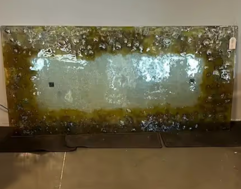Joan Waters Gomolka Art Glass Table Top-34X72