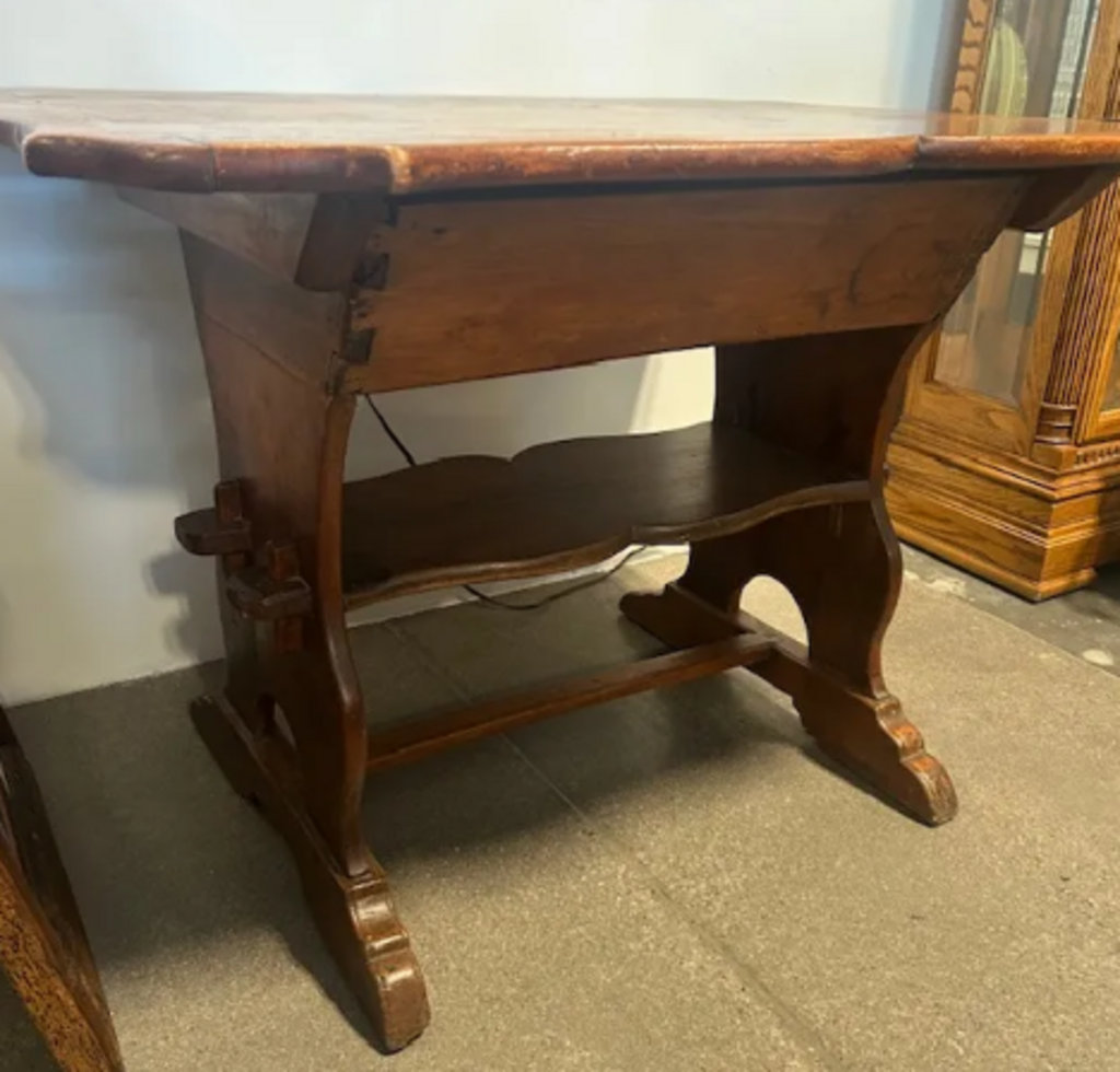 19 C. Pennsylvania Dutch Lift Top Dough Table- 41X34X28H