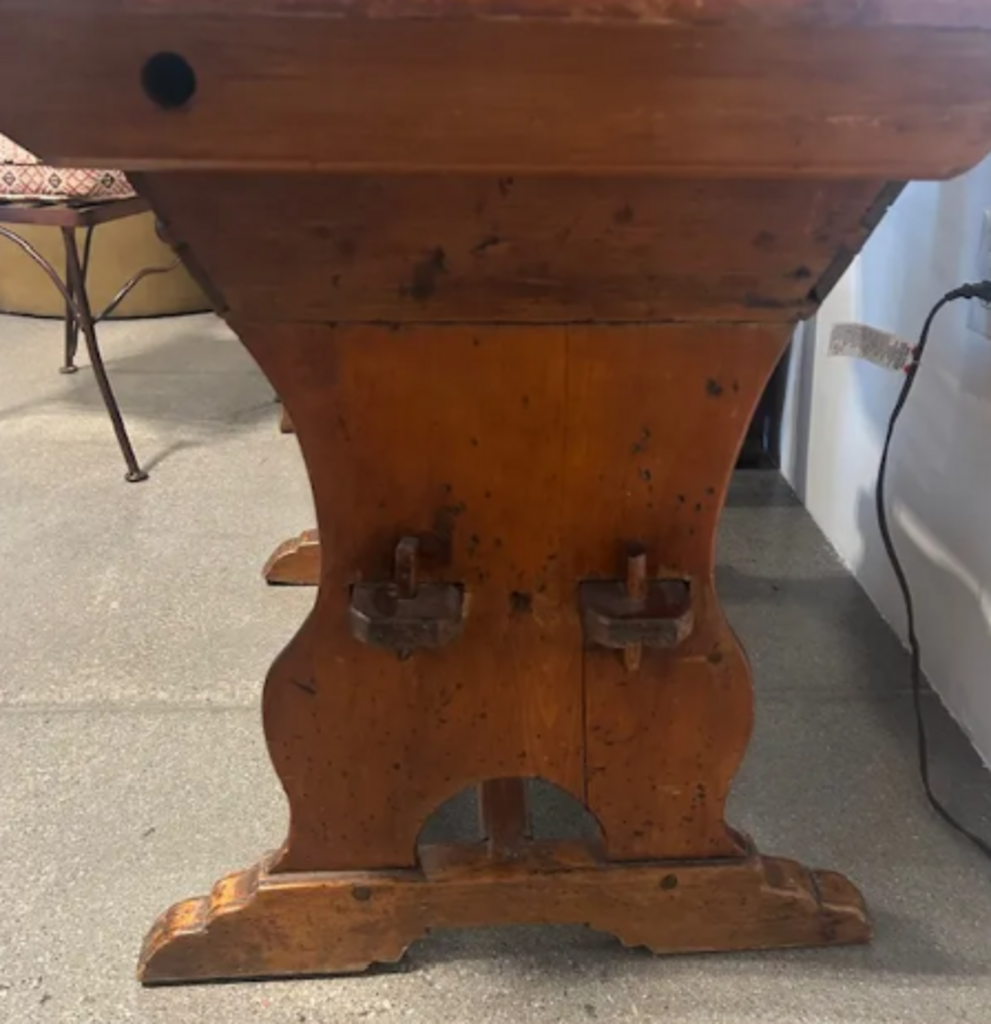 19 C. Pennsylvania Dutch Lift Top Dough Table- 41X34X28H