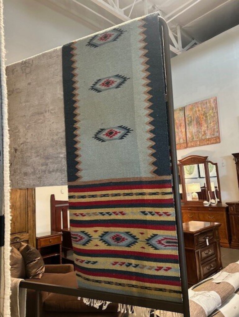 Vintage Native American Wool Runner - 2'6"X12'