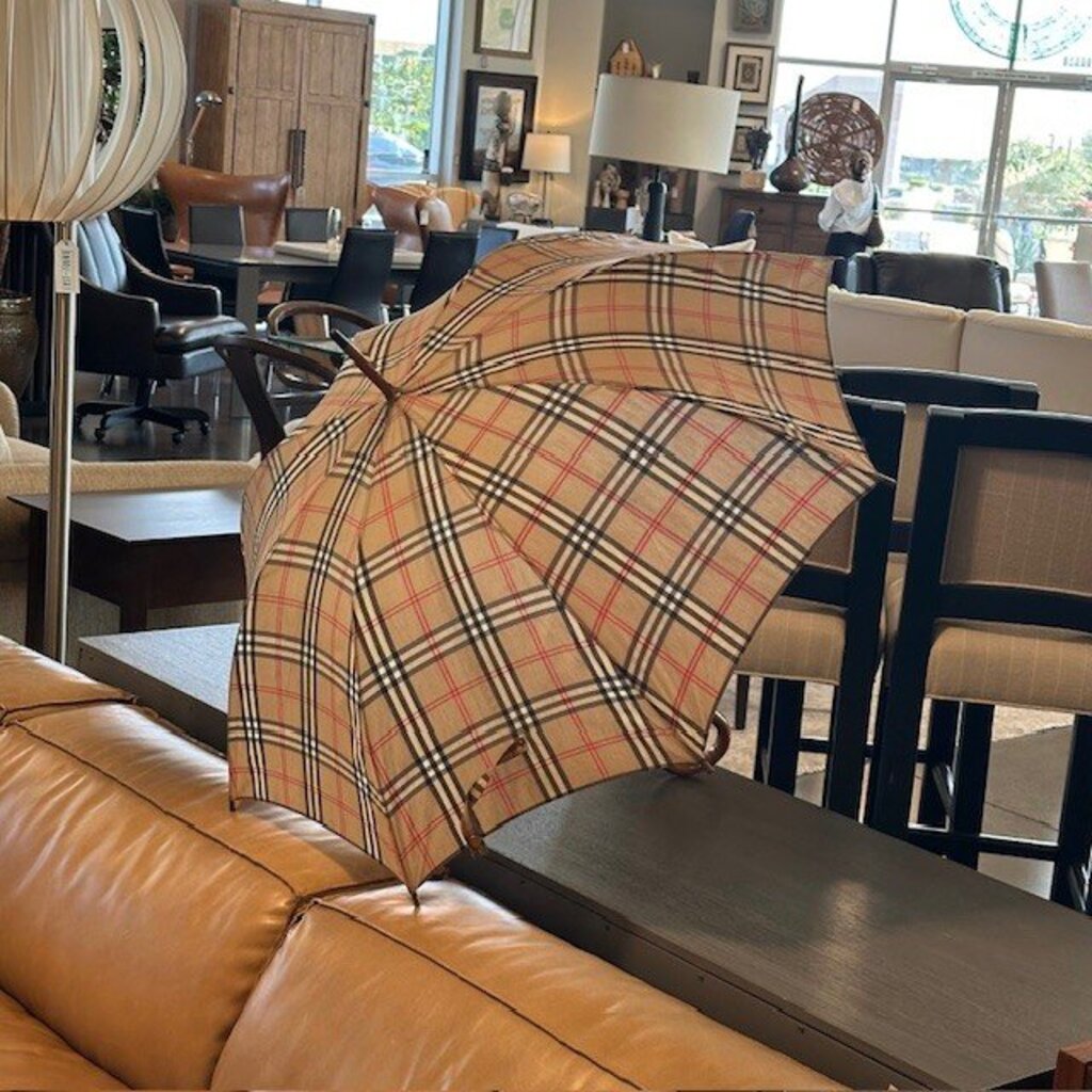 Vintage Vittorio Galli Plaid Umbrella