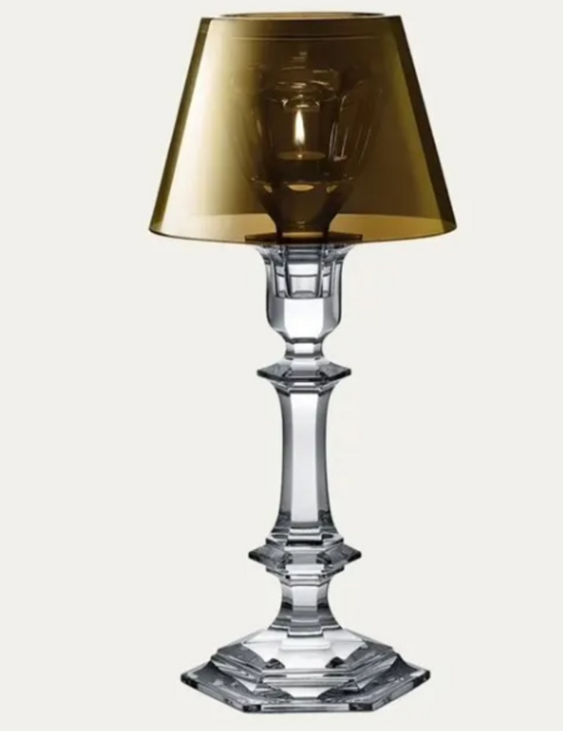 Baccarat Harcourt Our Fire Gold Candlestick