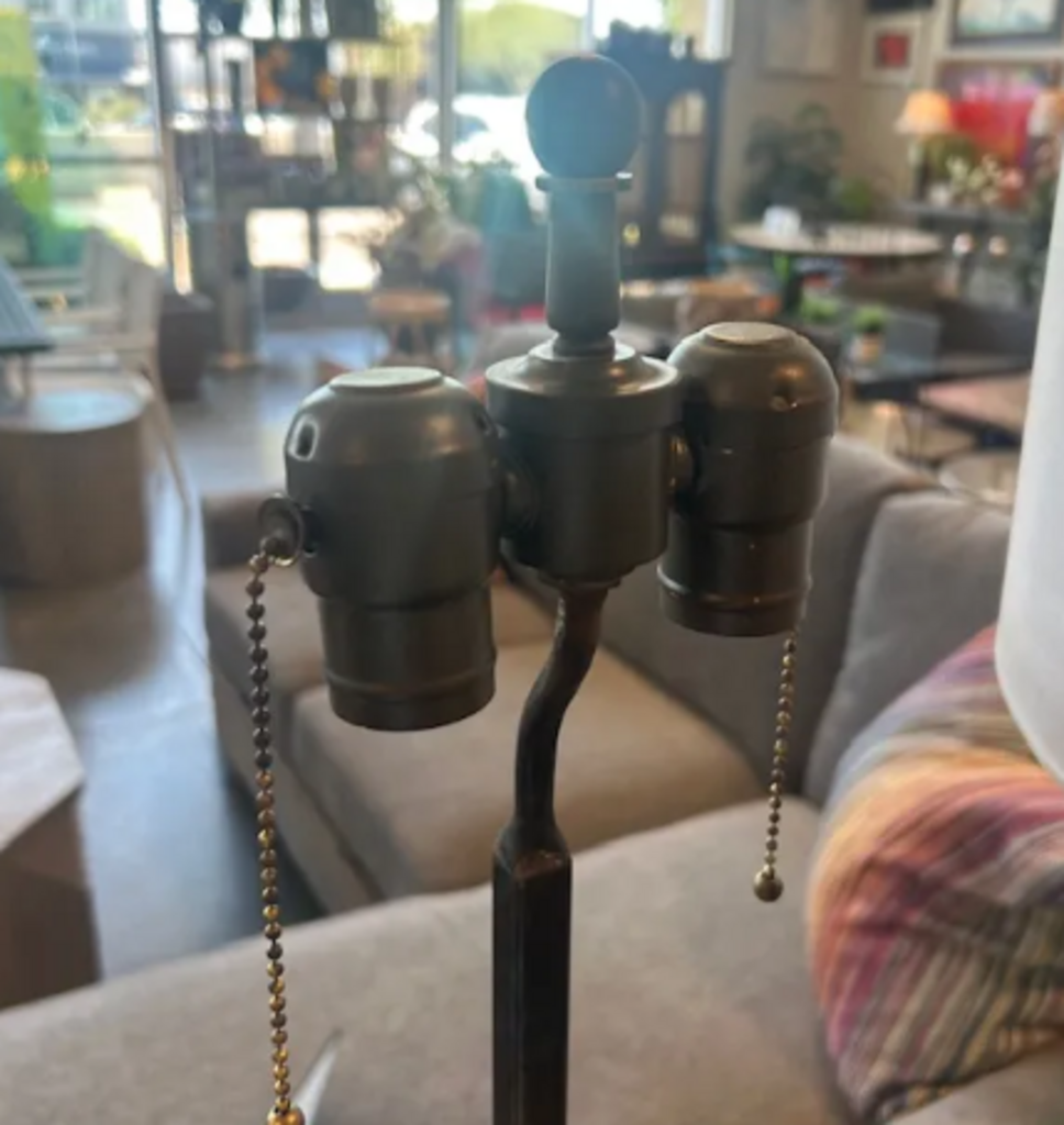 Architectural Salvage Sunflower Lamps- 27X39H-Pair