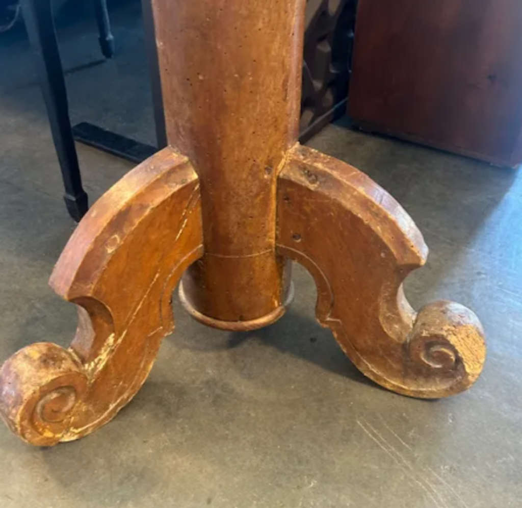 18 C. Italian Wood Floor Lamp- No Shade- 67H