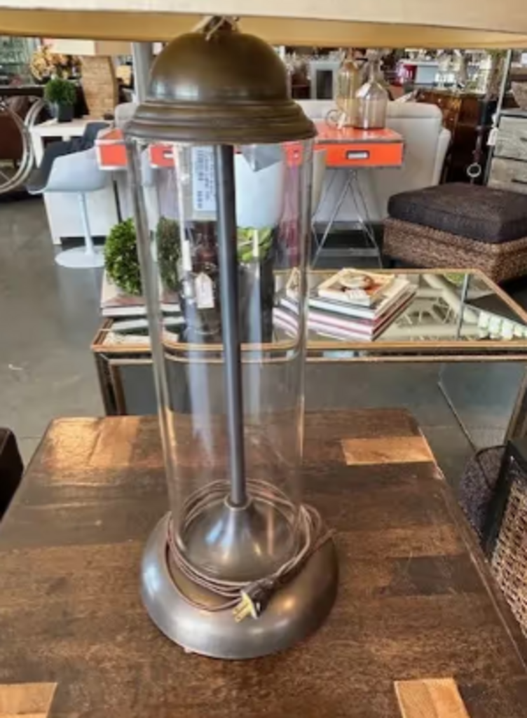 Broadbeach Design Sao Paolo Brass Cylinder Lamp- 32H