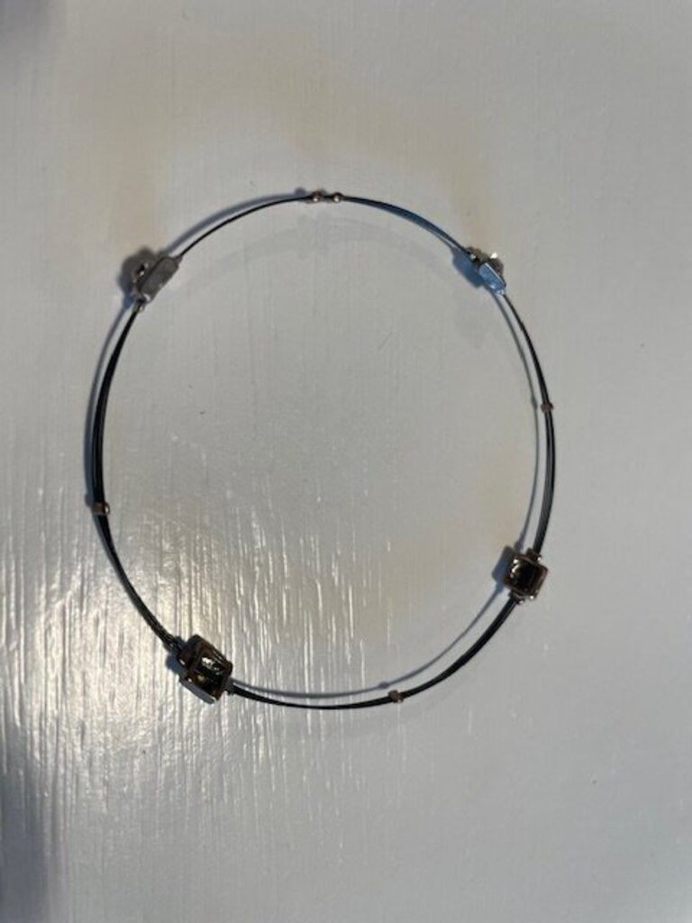 Modernist Multi-Strand Tension Bangle