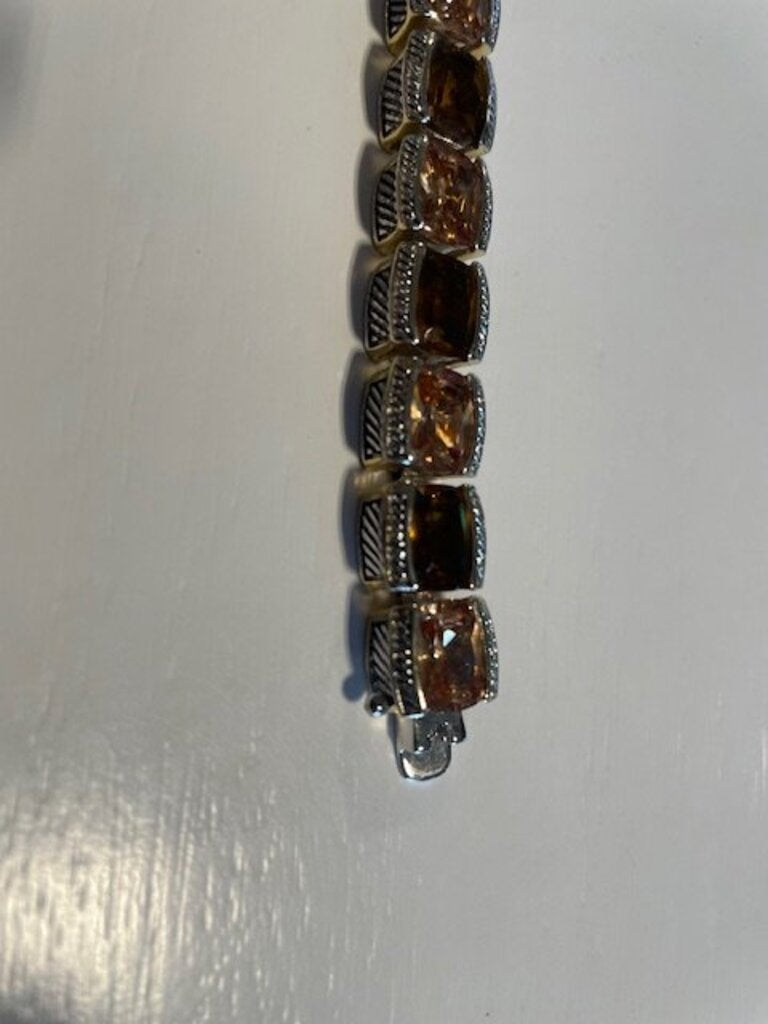 Park Lane Amber Topaz Crown Bracelet