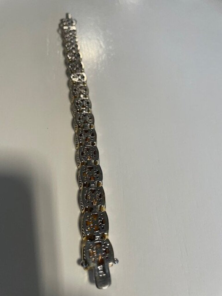 Park Lane Amber Topaz Crown Bracelet