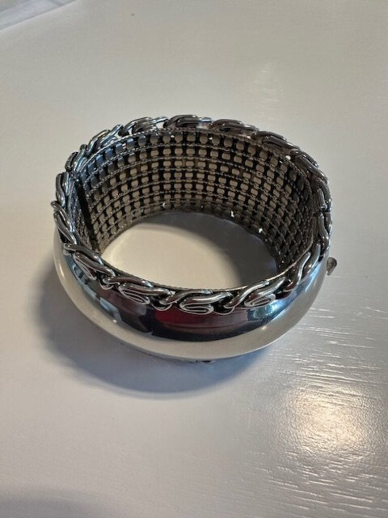 Byzantine Style Mixed-Link Cuff Bracelet