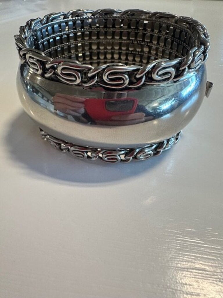 Byzantine Style Mixed-Link Cuff Bracelet
