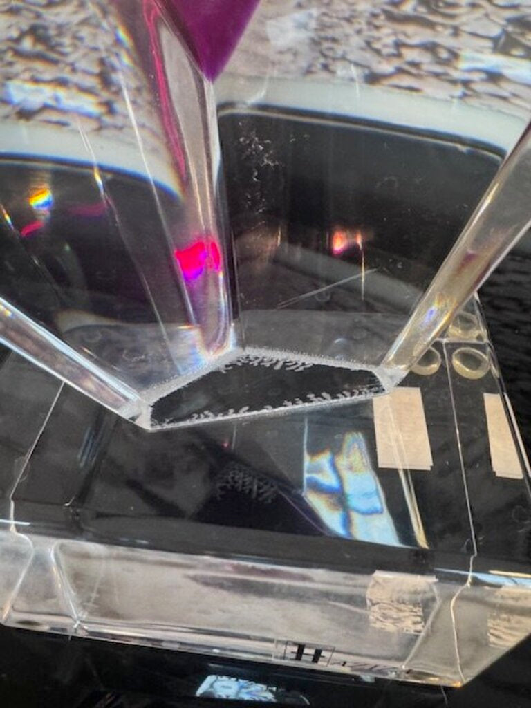Shlomi Haziza Signed Geometric "Prism" Lucite Sculpture