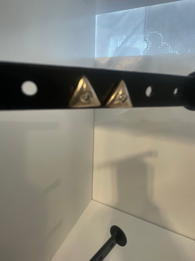 Vintage Silver-Tone Triangle Pyramid Studs with Clear Rhinestone