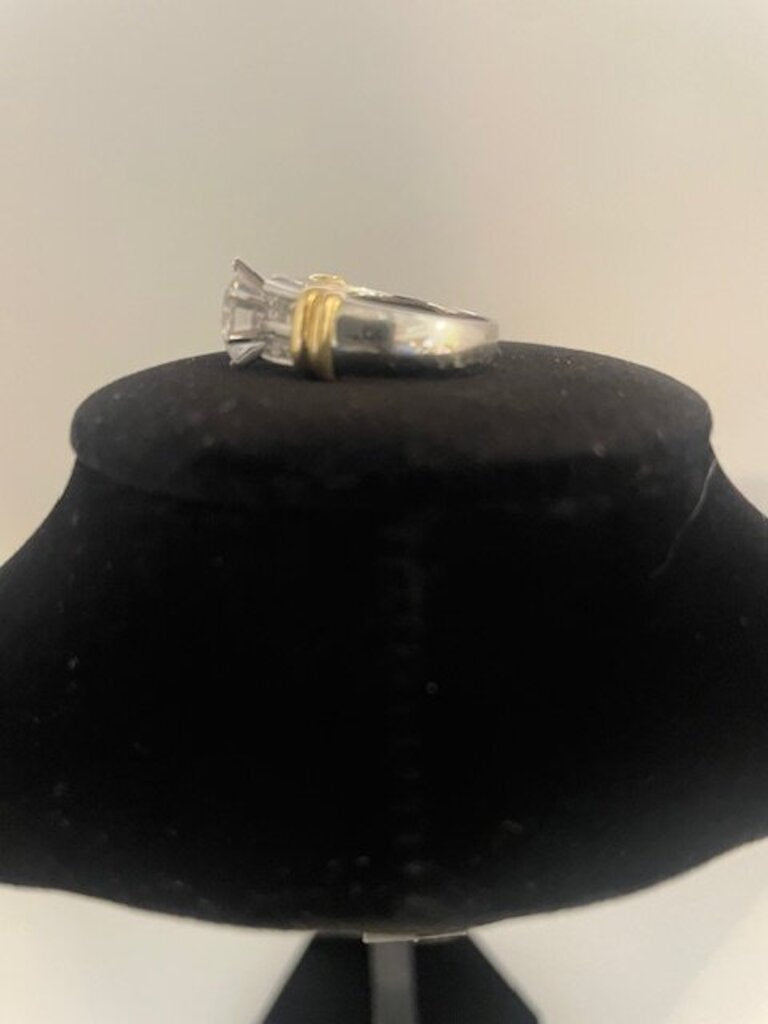 14K Two-Tone Gold Cocktail Ring - Size 7