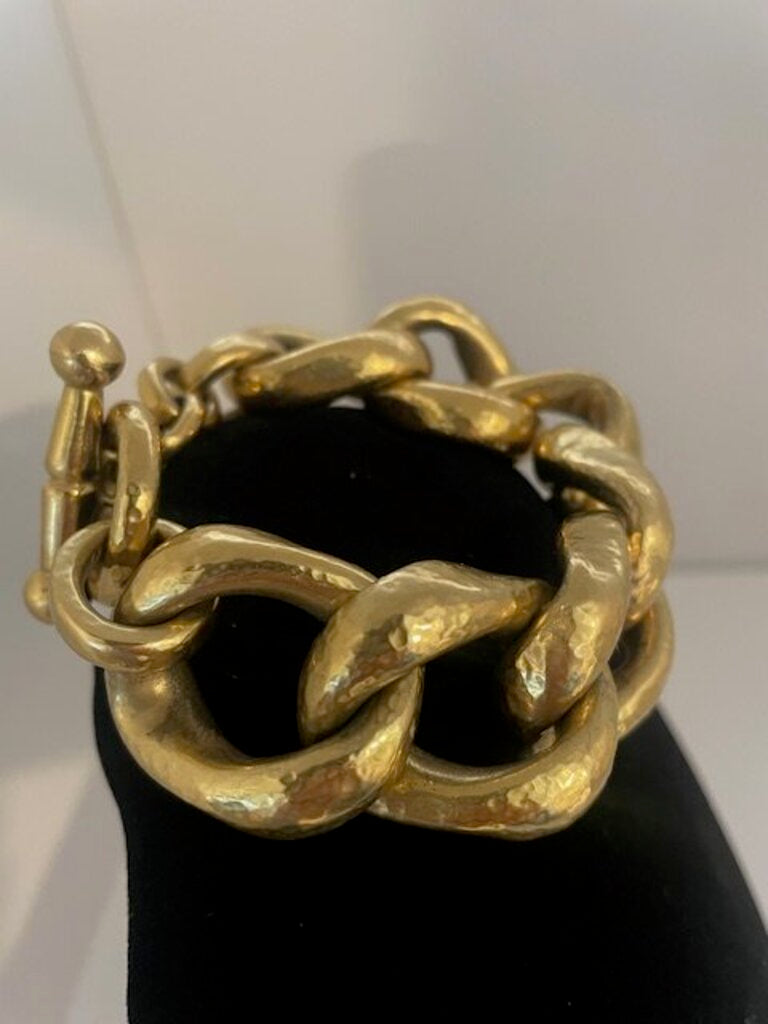 Steven Vaubel 18K Yellow Gold Vermeil Heavy Open Link Chain Bracelet - 9 Inch