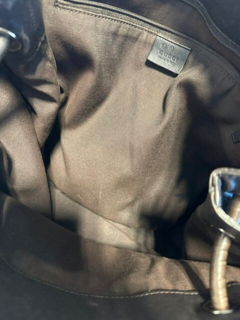 Gucci Brown Leather Tote Bag