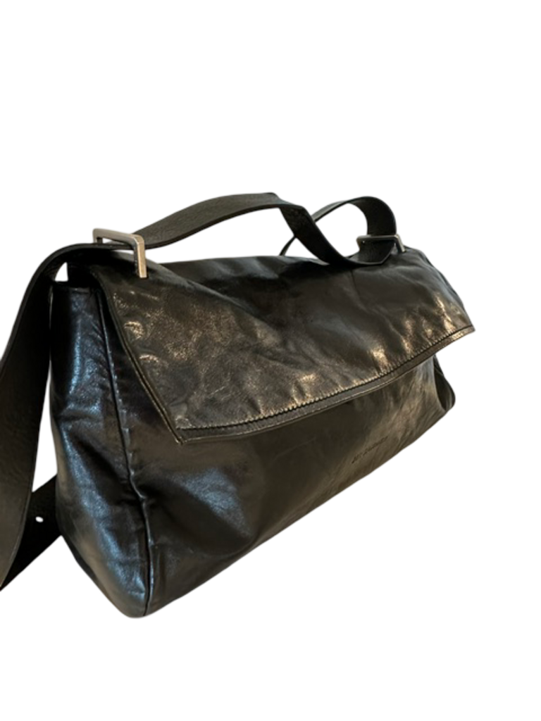 Jil Sander Black Leather Shoulder Bag