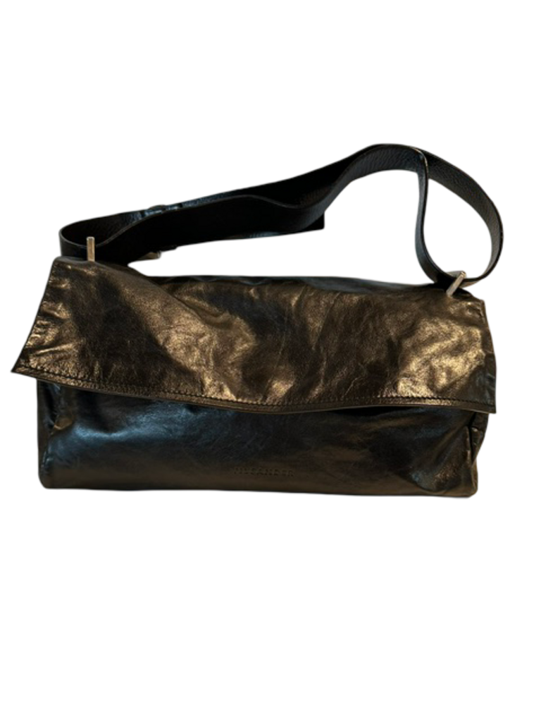 Jil Sander Black Leather Shoulder Bag