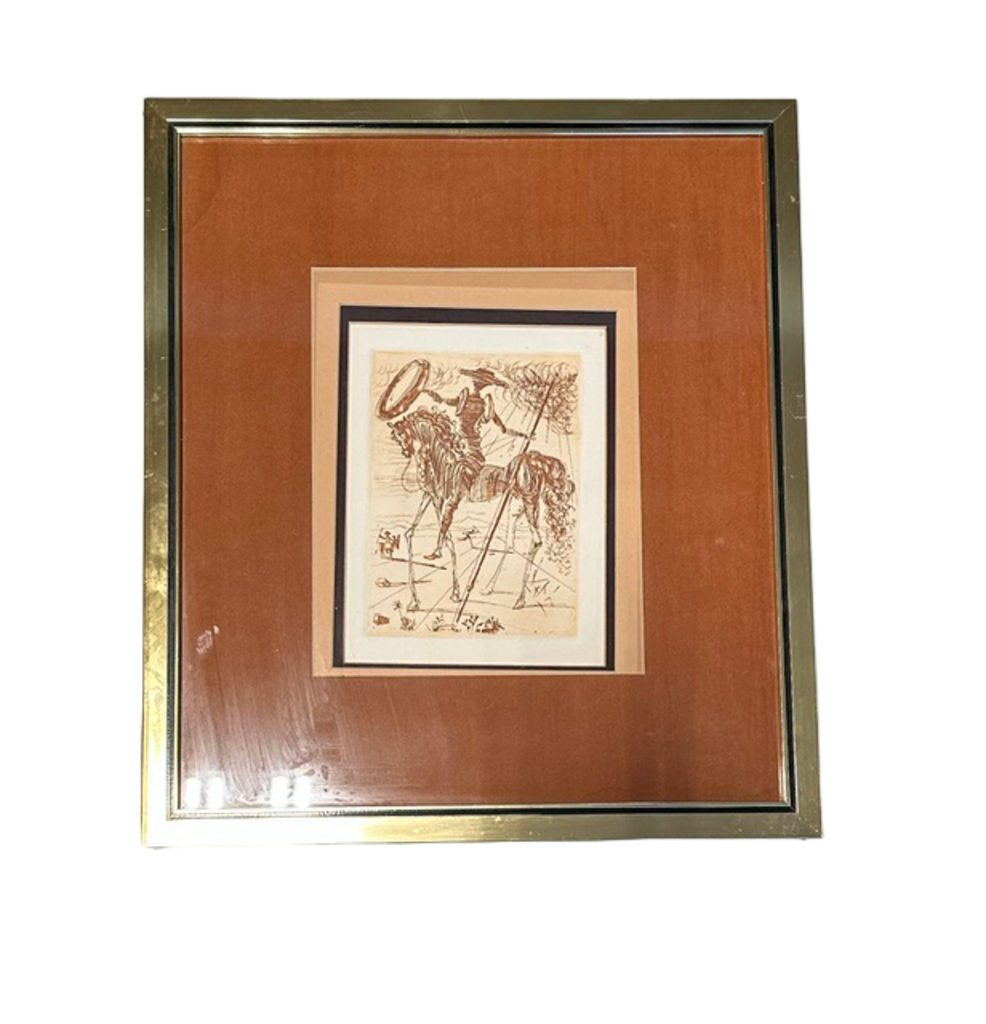 Salvador Dali "Don Quixote" Collector's Guild Restrike Etching, c. 1971- 15X17