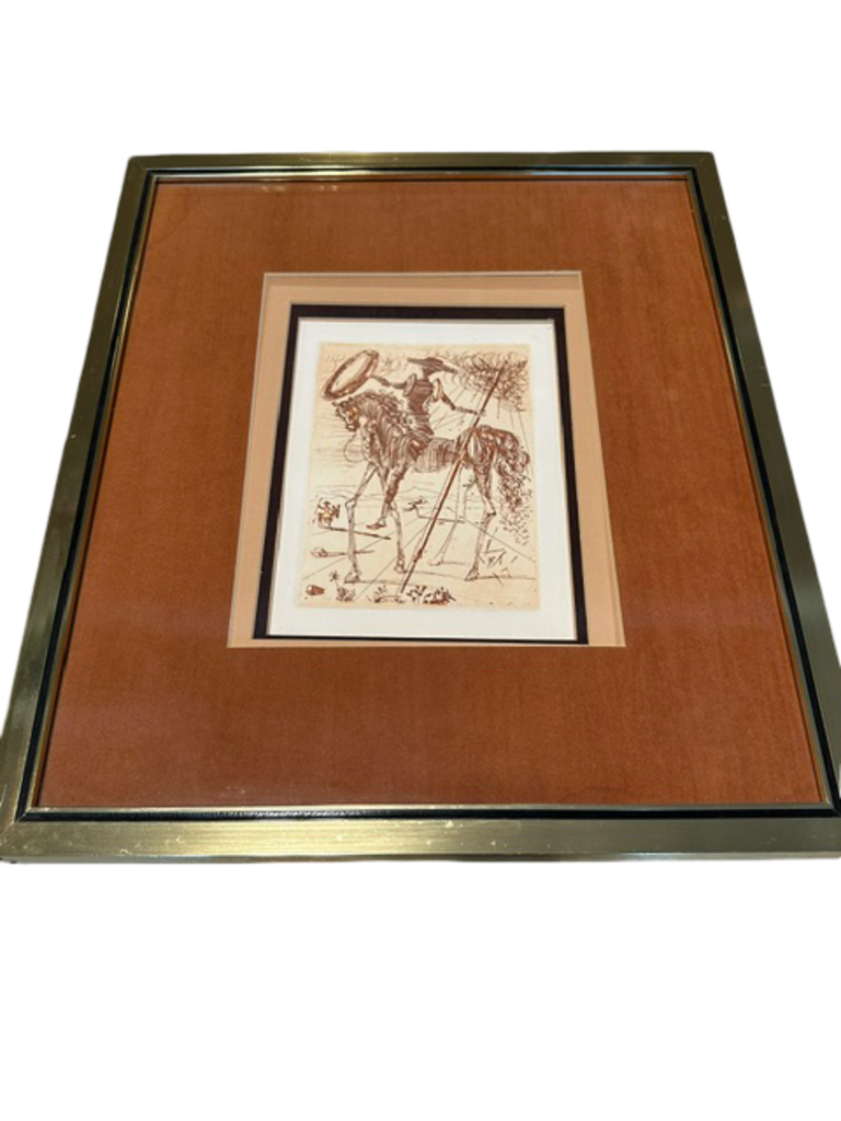 Salvador Dali "Don Quixote" Collector's Guild Restrike Etching, c. 1971- 15X17