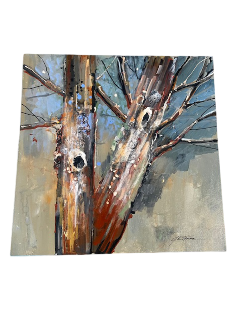 Jack Rickard Original Abstract Tree Art on Canvas - 24x24