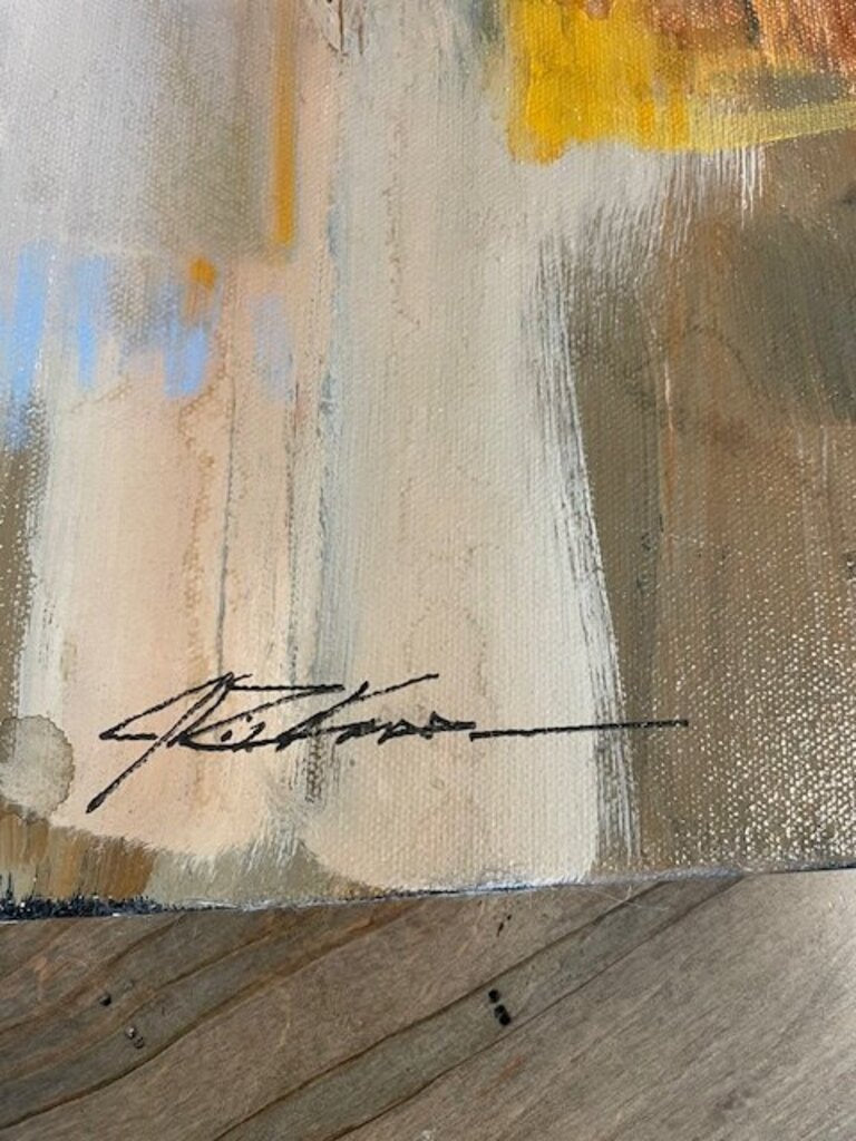 Jack Rickard Original Abstract Bottle Still Life Art on Canvas - 24x24