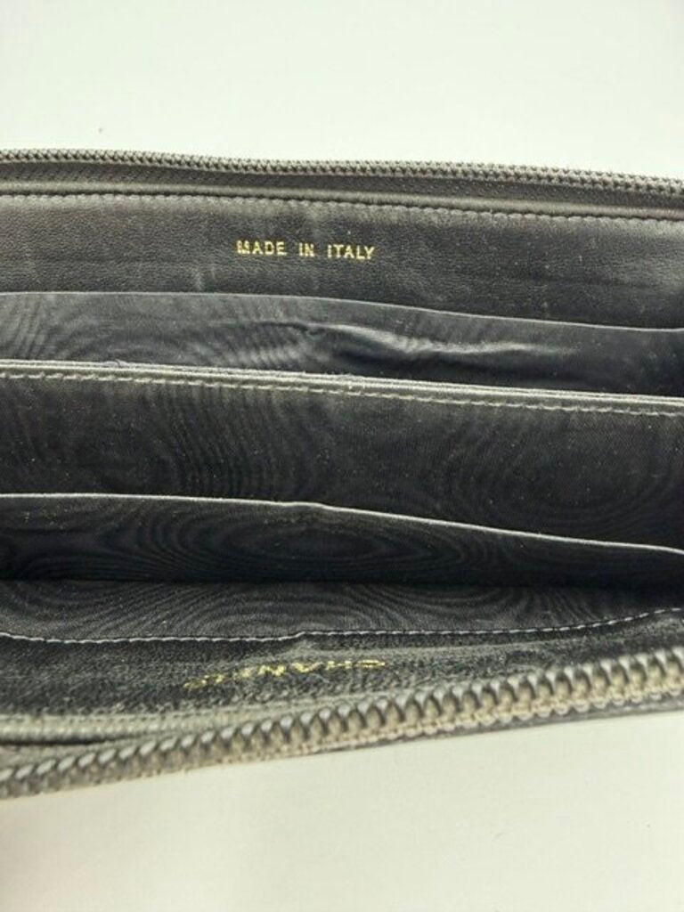 Chanel Caviar Timeless CC Organizer Zip Wallet with Back Pocket
