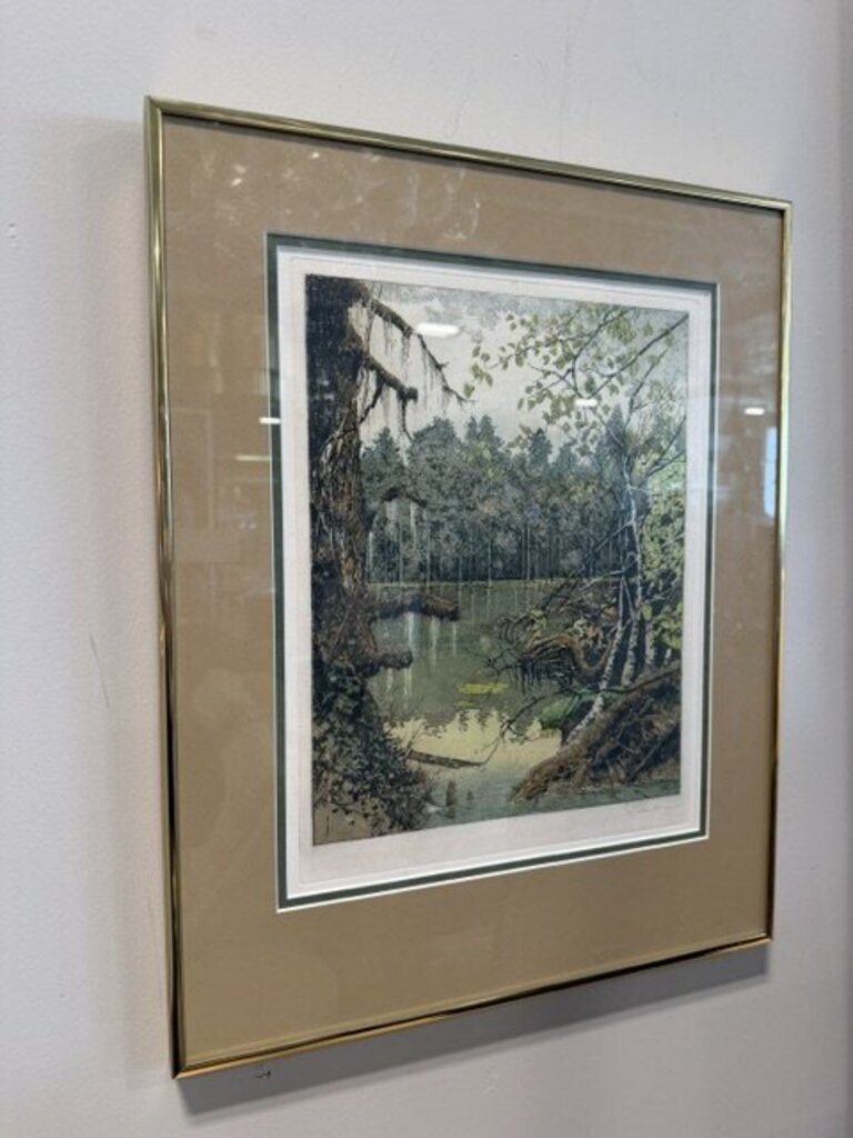 Josef Eidenberger Etching of Schloss Benrath Etching- 17X21H