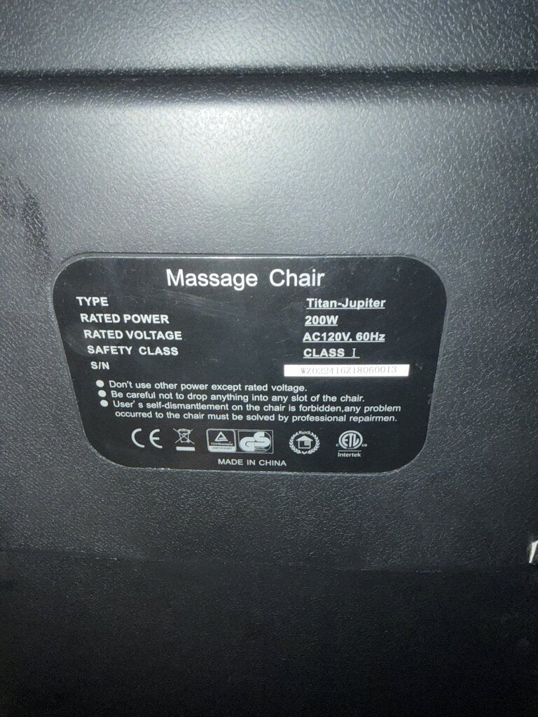 Titan Jupiter LE Premium Massage Chair - AS IS