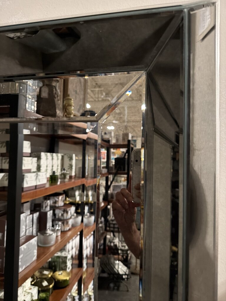 Beveled Glass Mirror- AS IS- 43X3.5X72H