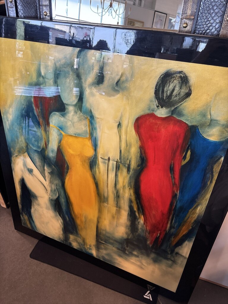 Begegnung By Marianne Korbien-Braun Lacquered Art- 44X49
